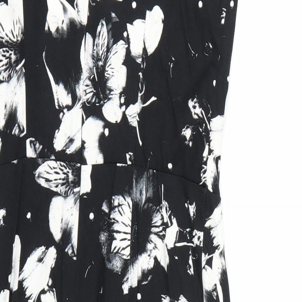 Atmosphere Womens Black Floral  Pencil Dress  Size 10