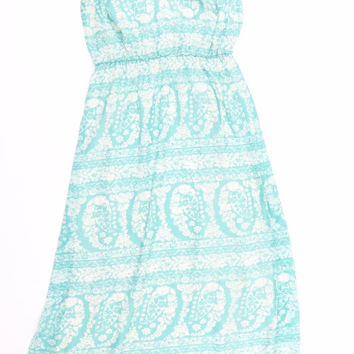 New Look Womens Blue Floral  Fit & Flare  Size 8