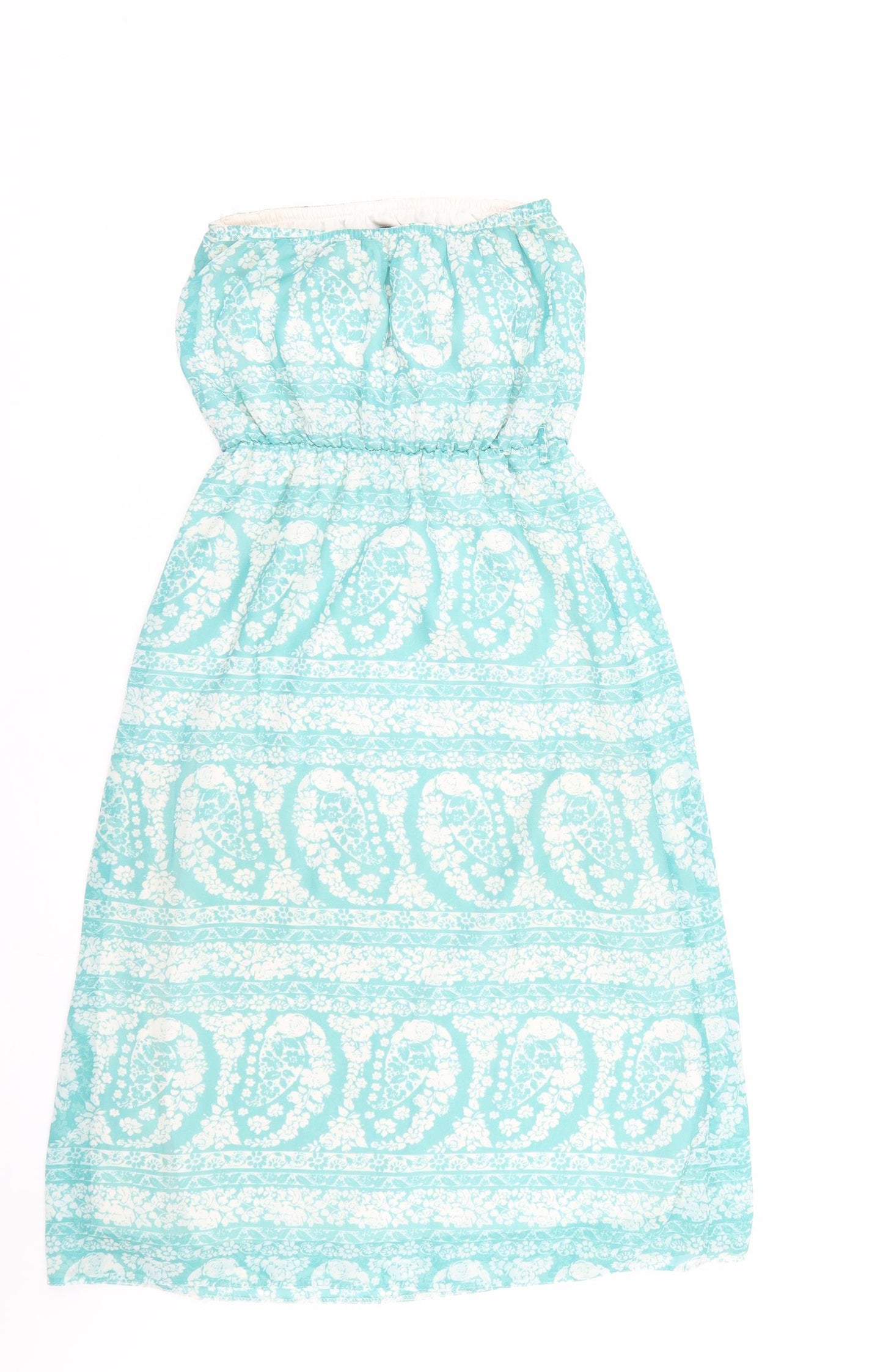New Look Womens Blue Floral  Fit & Flare  Size 8