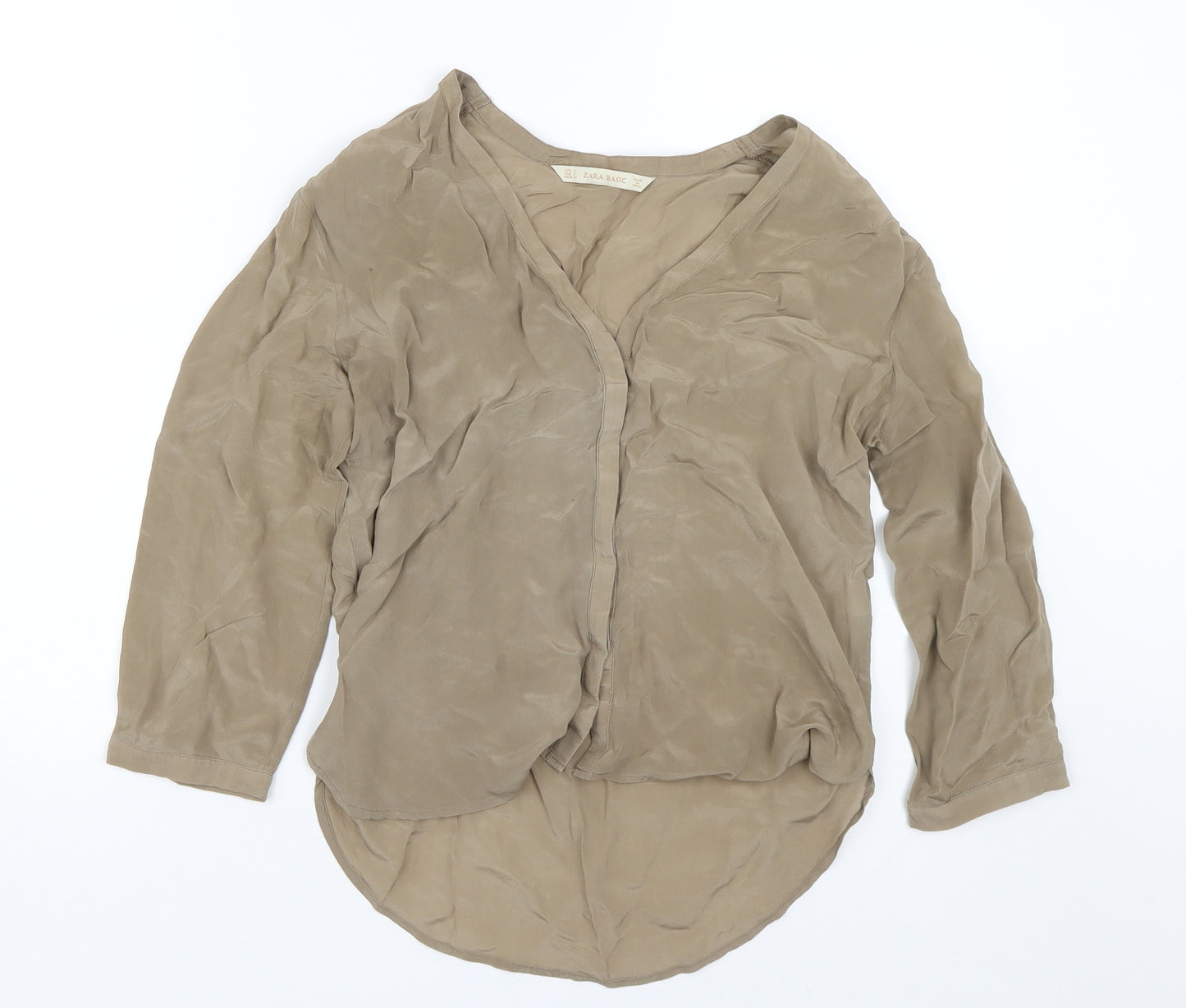 Zara Womens Brown   Basic Blouse Size S