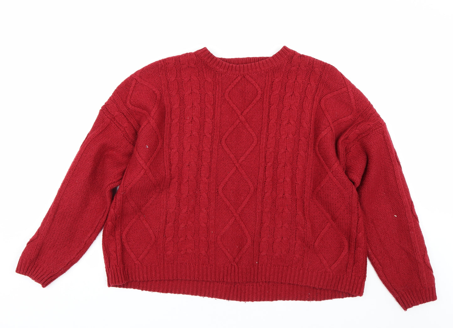 Papaya Womens Red   Pullover Jumper Size L