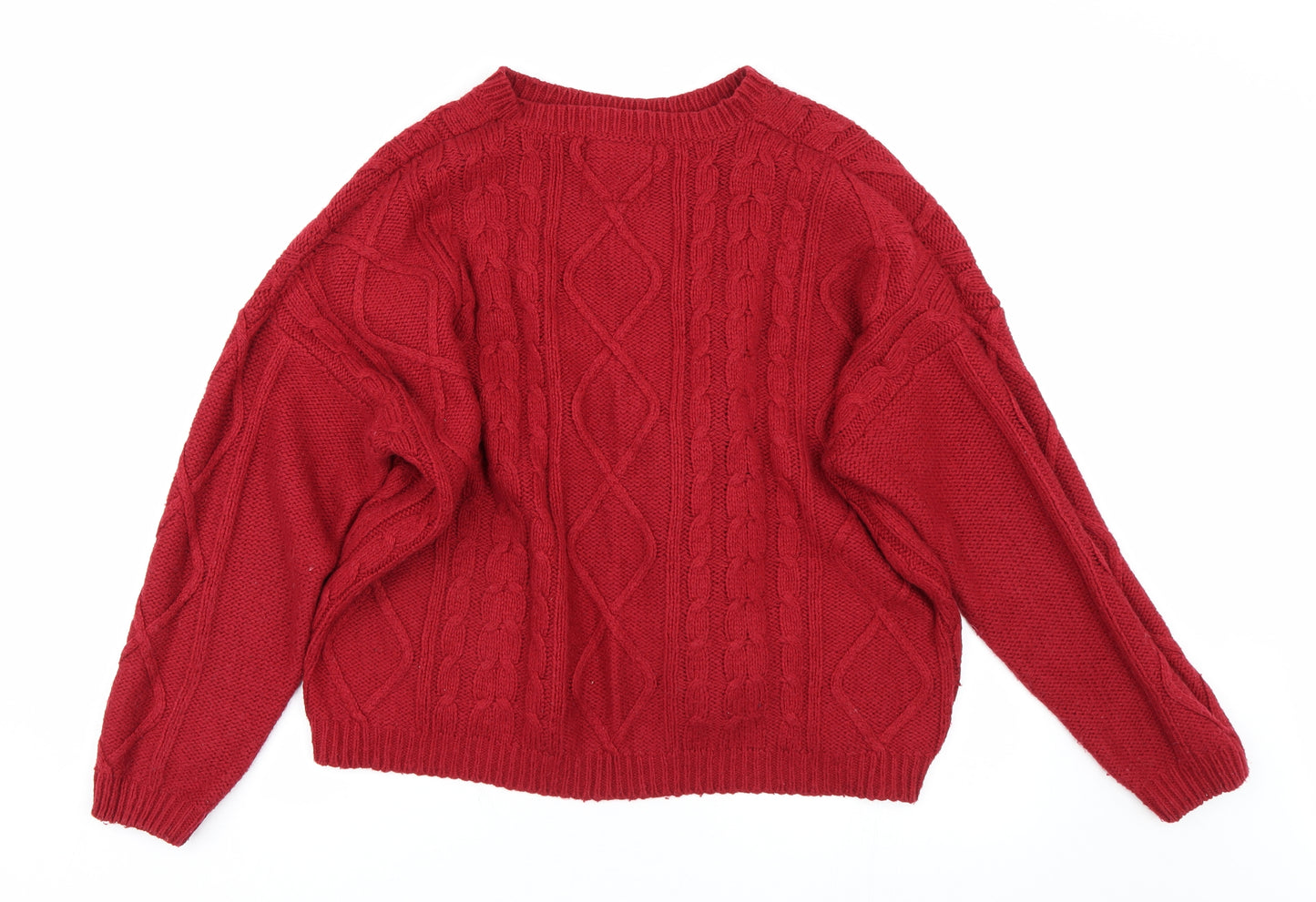 Papaya Womens Red   Pullover Jumper Size L