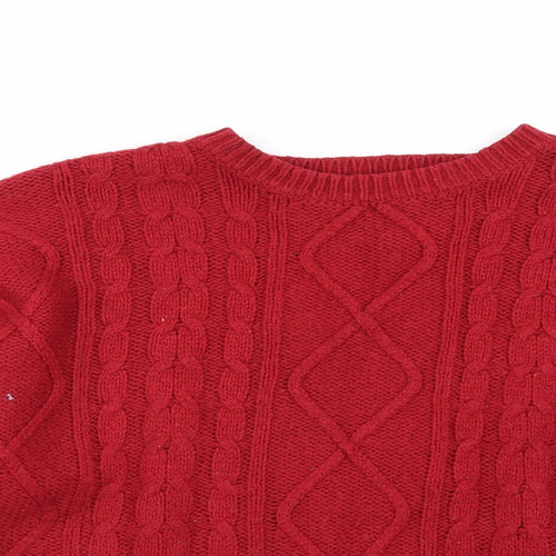 Papaya Womens Red   Pullover Jumper Size L