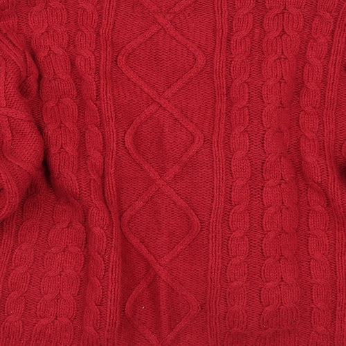 Papaya Womens Red   Pullover Jumper Size L