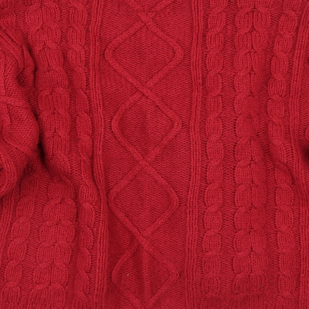 Papaya Womens Red   Pullover Jumper Size L