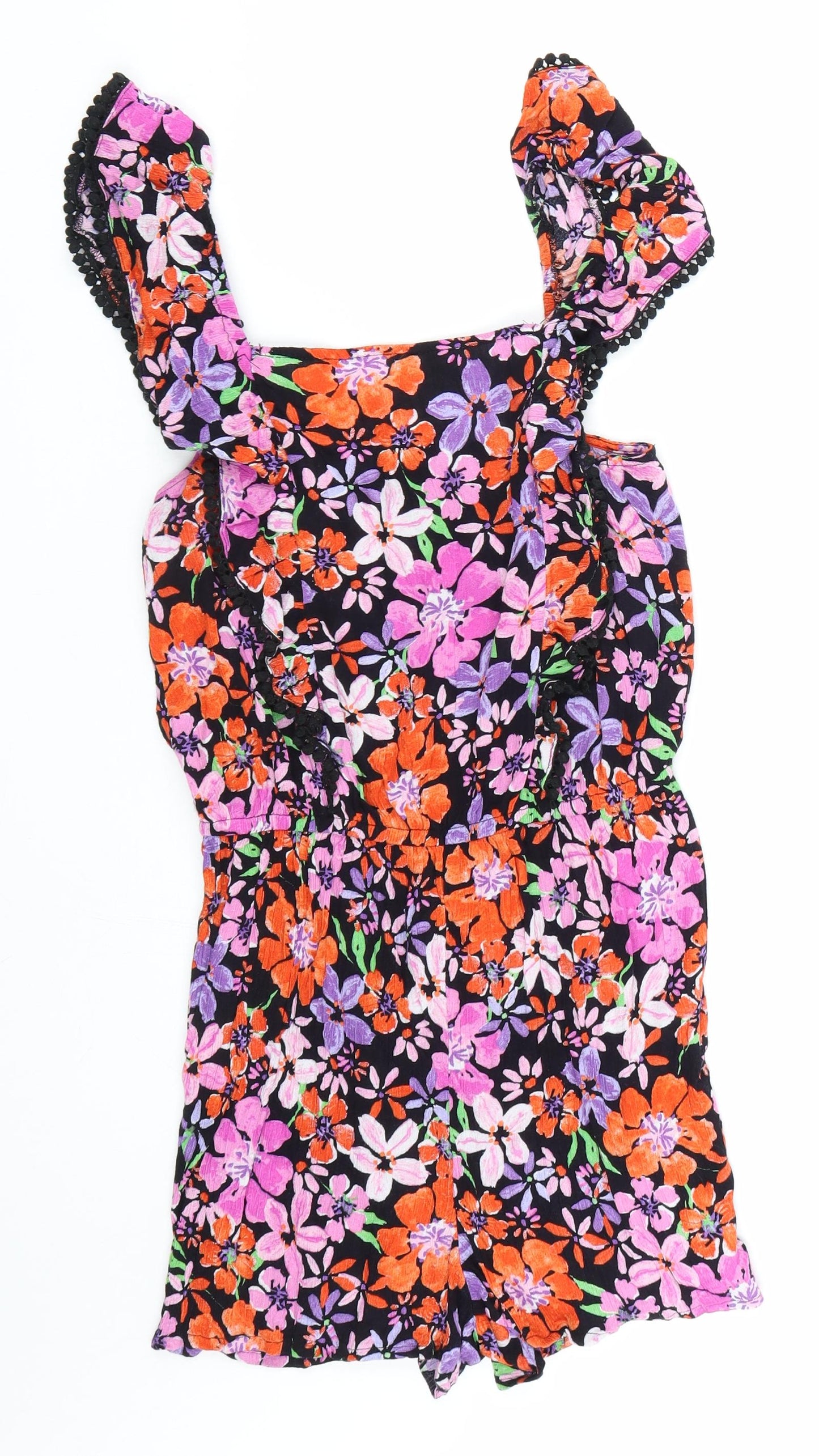 George Womens Multicoloured Floral  Playsuit One-Piece Size M