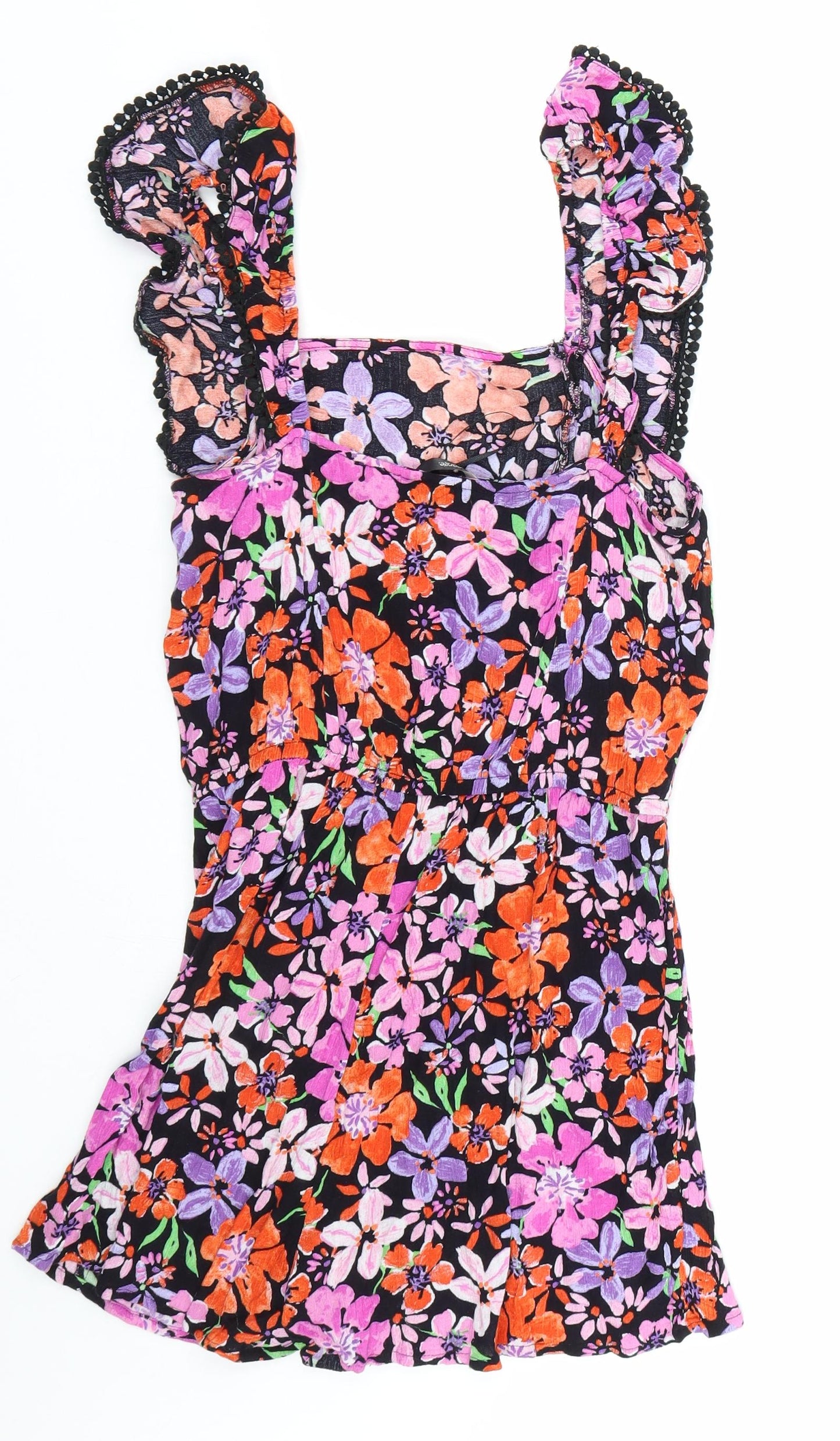George Womens Multicoloured Floral  Playsuit One-Piece Size M