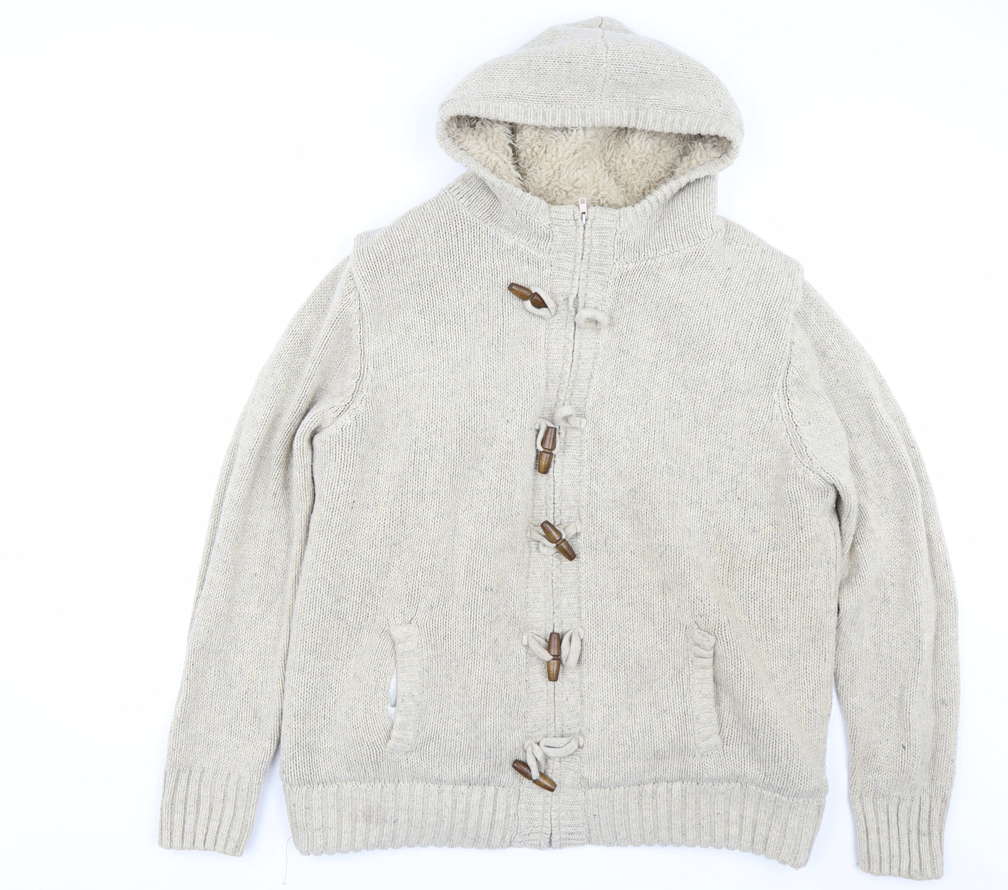 Twisted Gorilla Mens Beige   Full Zip Jumper Size 2XL