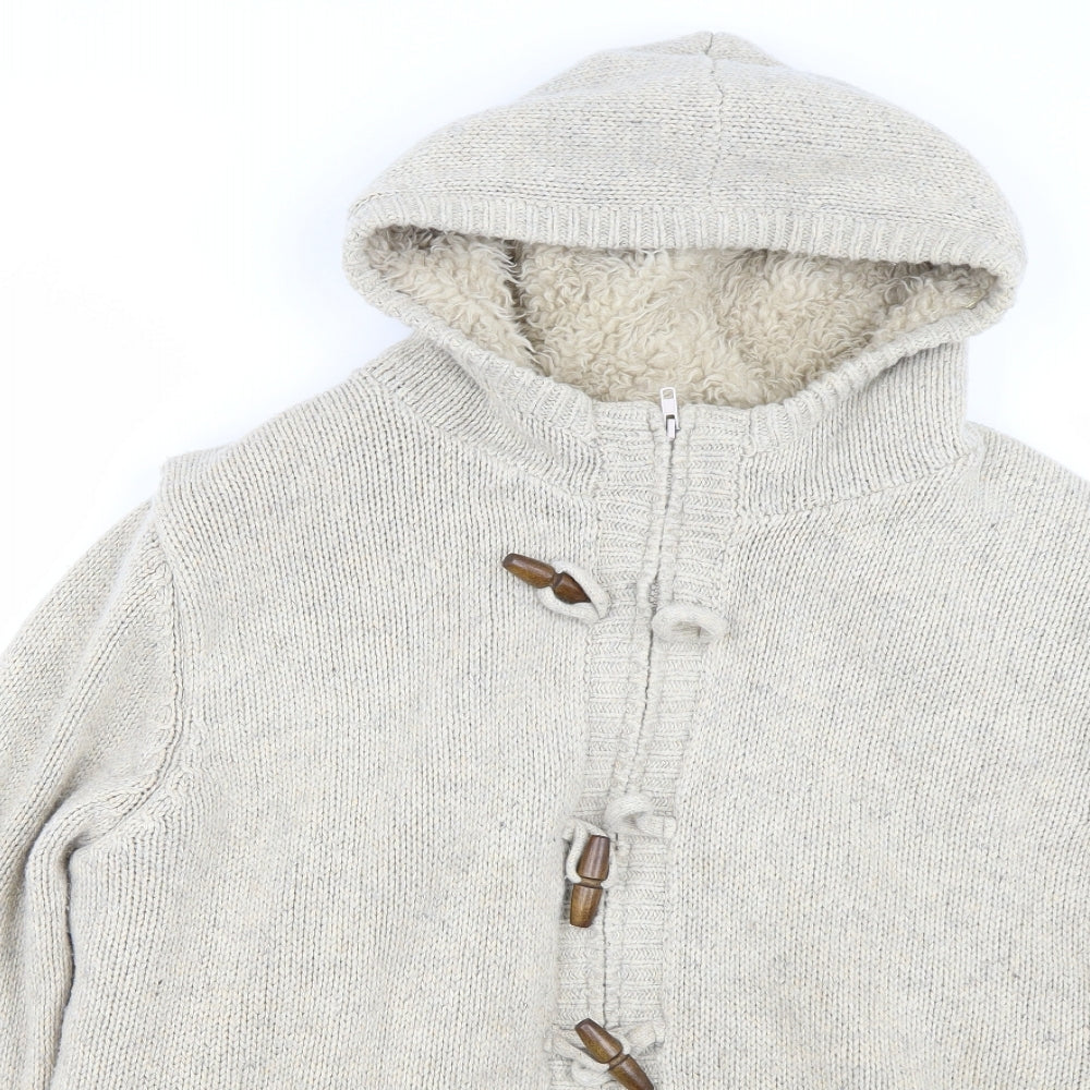 Twisted Gorilla Mens Beige   Full Zip Jumper Size 2XL