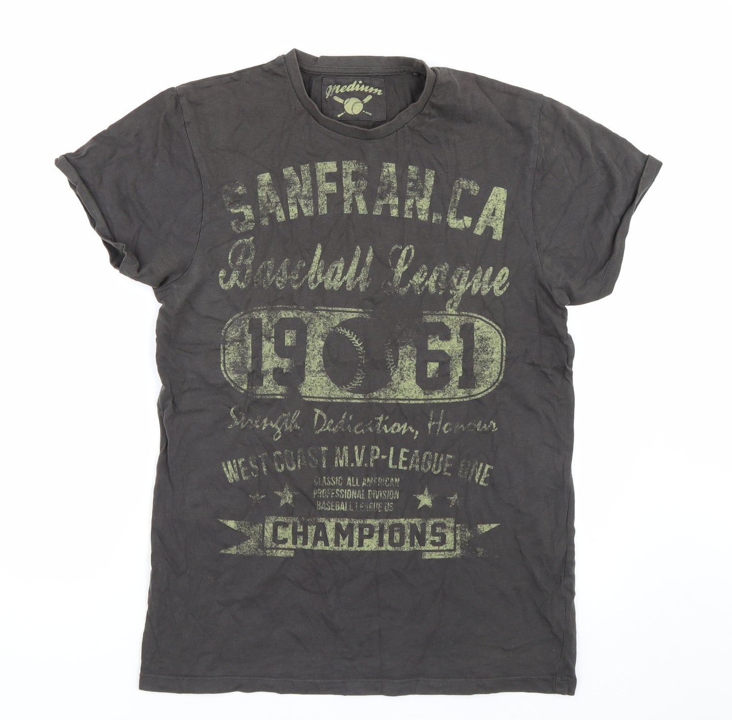 Preworn Mens Grey    T-Shirt Size M