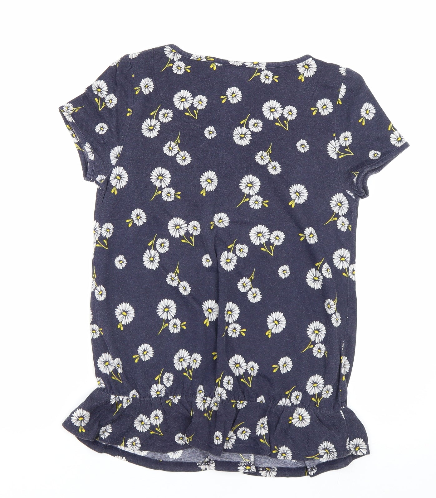 NEXT Womens Blue Floral  Basic T-Shirt Size 10