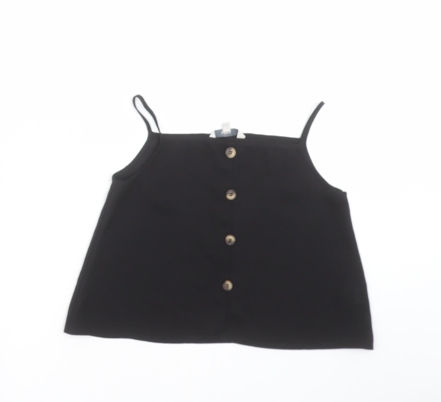 Miss Evie  Girls Black   Camisole Blouse Size 9-10 Years