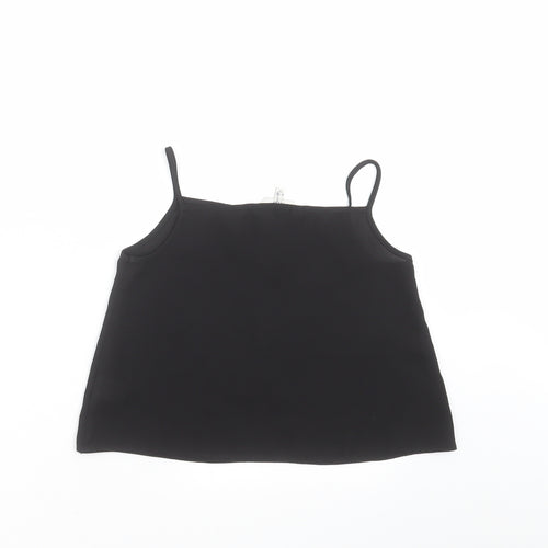 Miss Evie  Girls Black   Camisole Blouse Size 9-10 Years