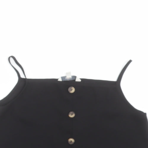 Miss Evie  Girls Black   Camisole Blouse Size 9-10 Years