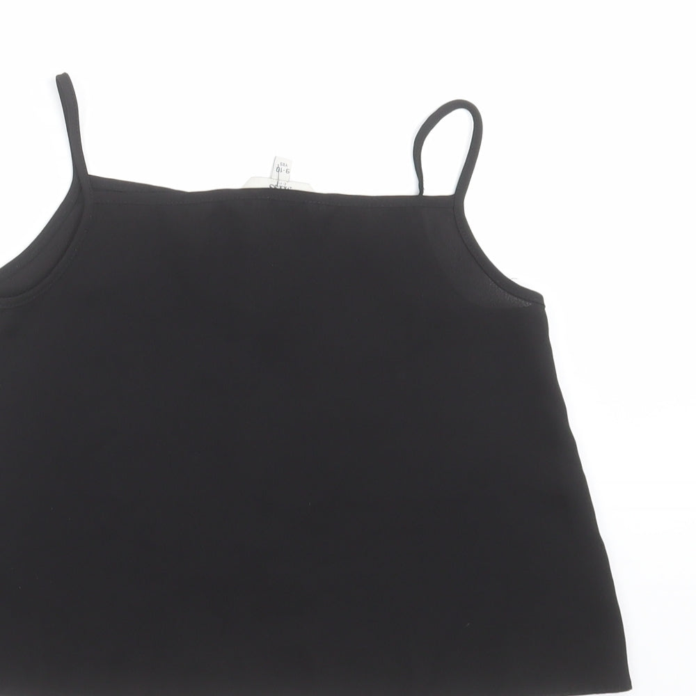 Miss Evie  Girls Black   Camisole Blouse Size 9-10 Years