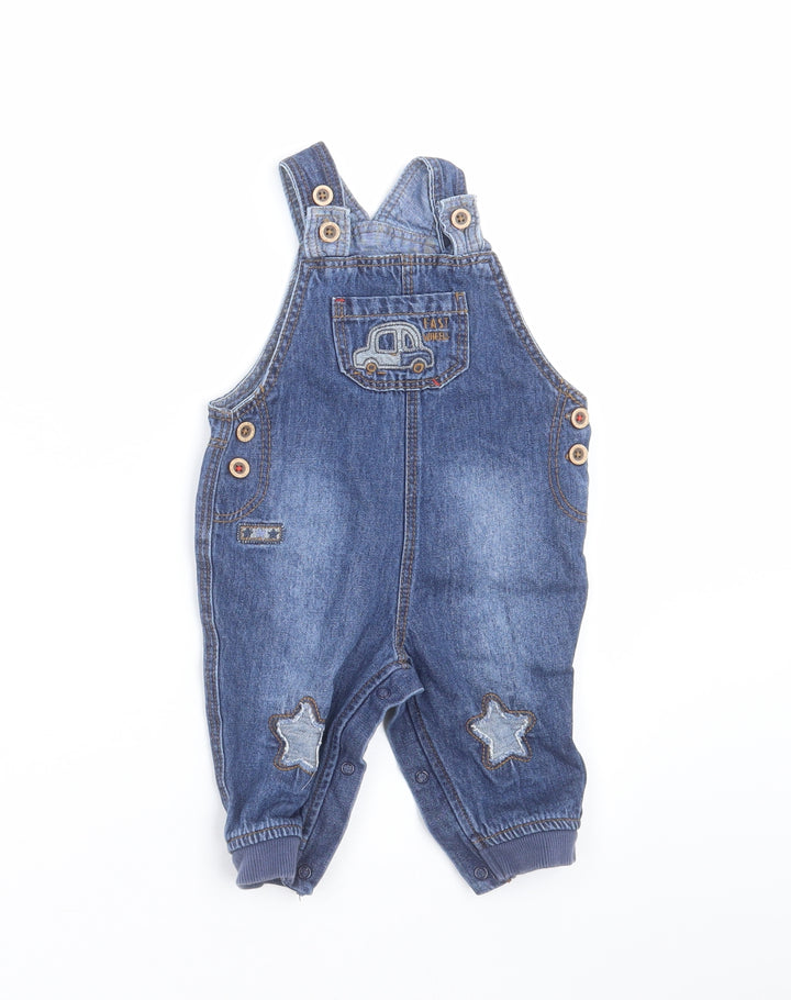 George Baby Blue   Dungaree Outfit/Set Size 3-6 Months