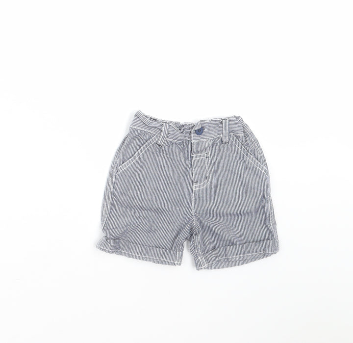 TU Baby Blue Striped Trousers Size 6-9 Months - shorts
