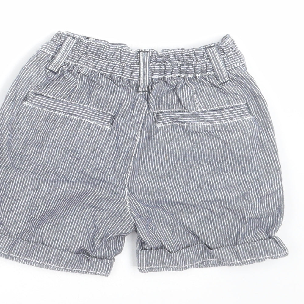 TU Baby Blue Striped   Trousers Size 6-9 Months  - shorts