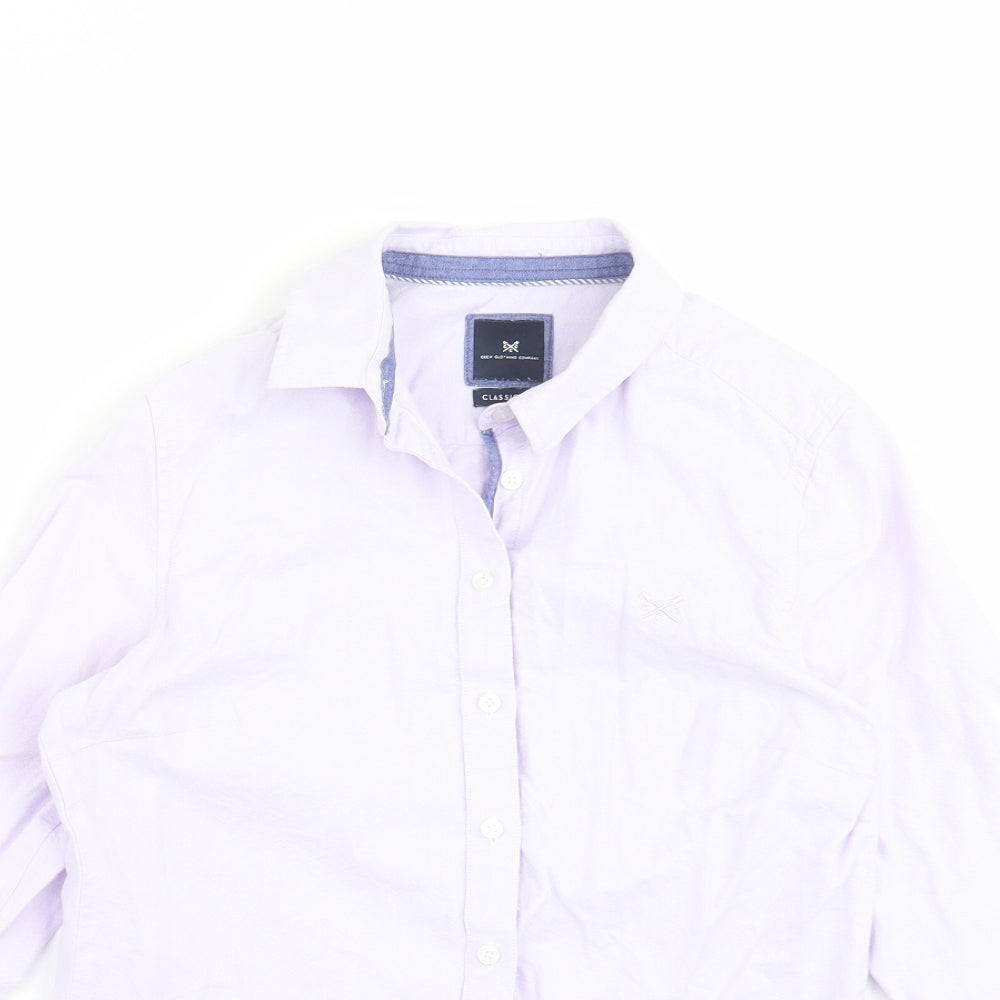 Crew Clothing Womens Purple   Basic Button-Up Size 8