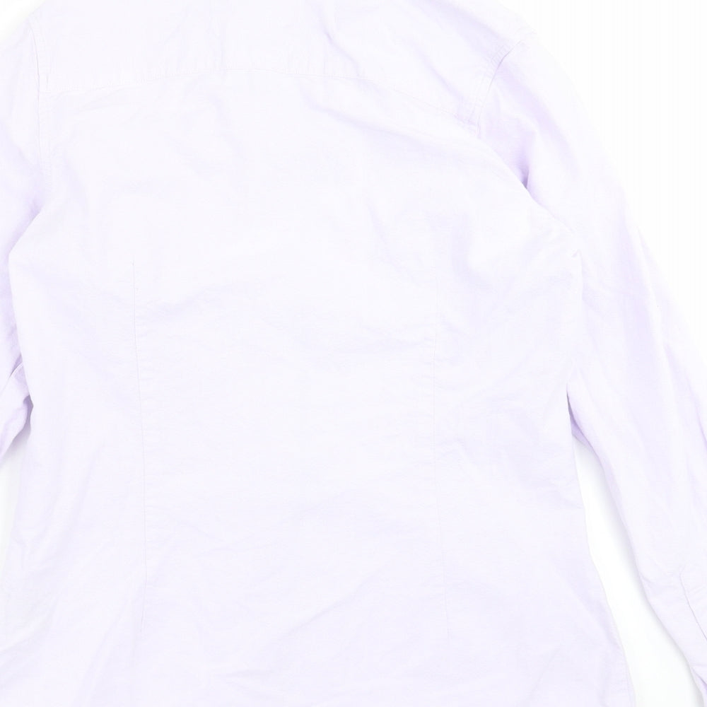 Crew Clothing Womens Purple   Basic Button-Up Size 8