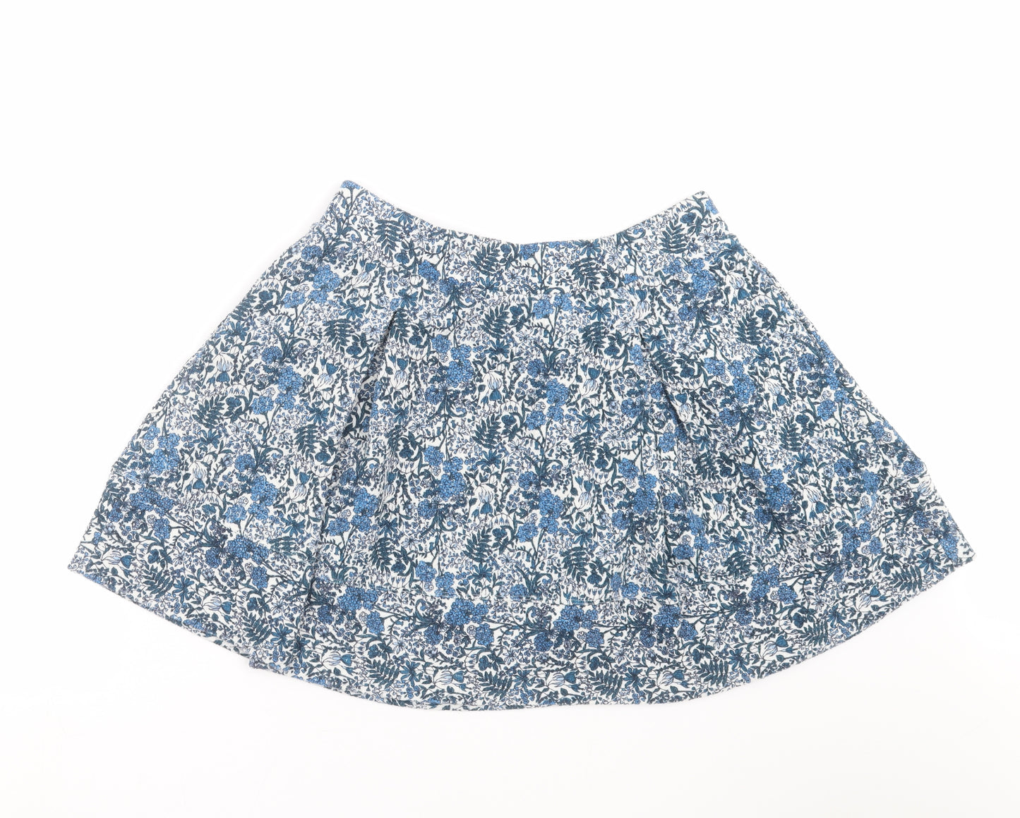 NEXT Womens Blue Floral  A-Line Skirt Size 14