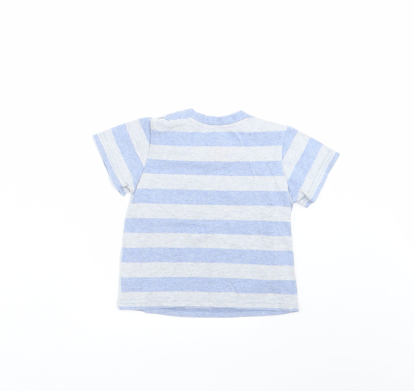 TU Baby Blue Striped  Basic T-Shirt Size 6-9 Months
