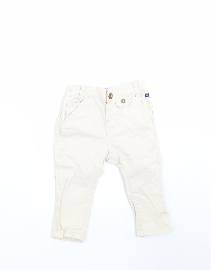 Marks and Spencer Baby Beige  Denim  Jeans Size 6-9 Months