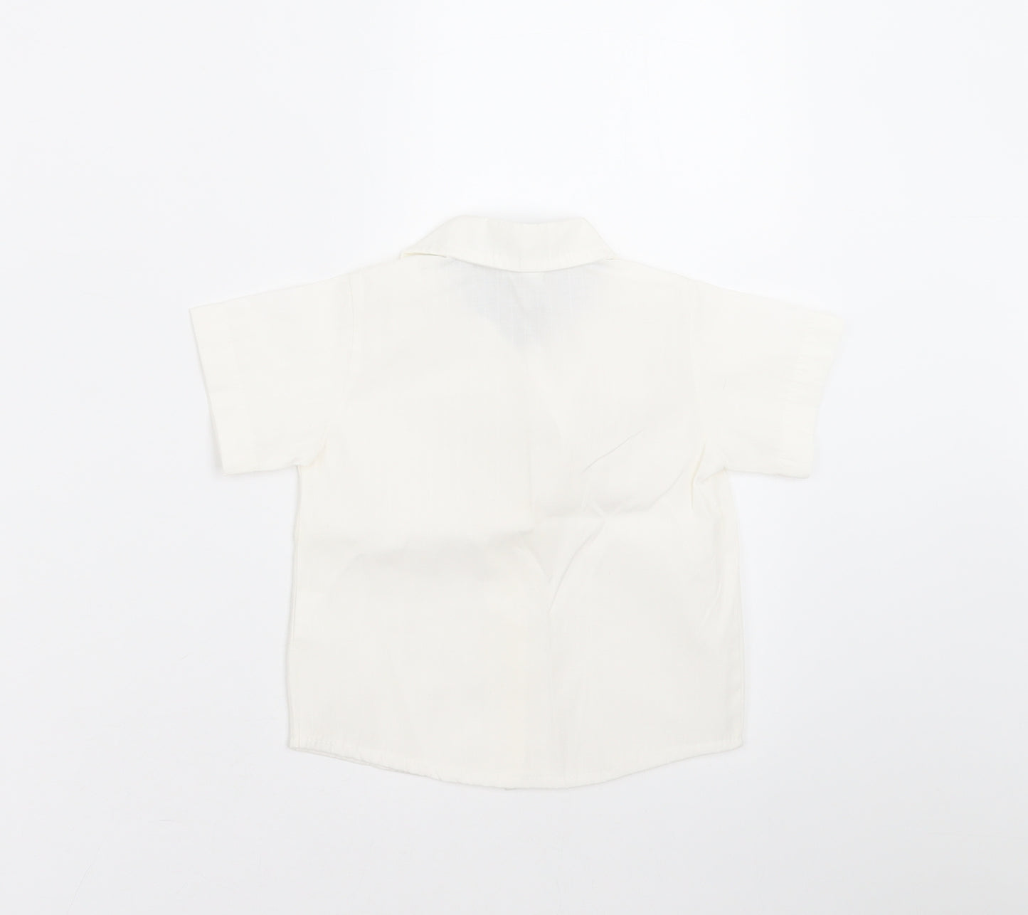 baby rose Baby White   Basic Button-Up Size 9-12 Months
