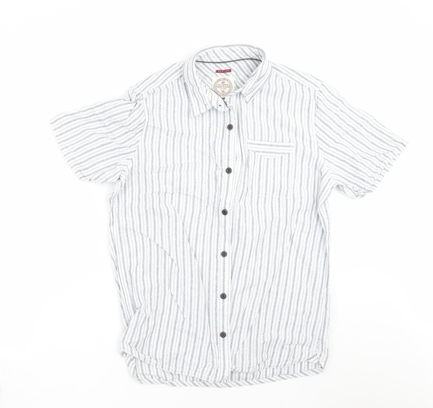 Fat Face Mens Blue Striped   Button-Up Size M