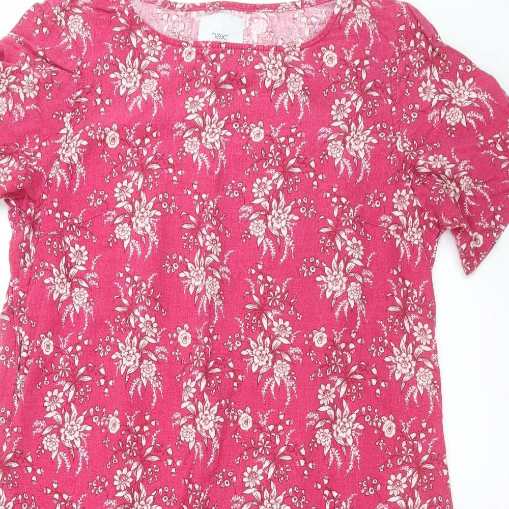 NEXT Womens Pink Floral  Shift  Size 14