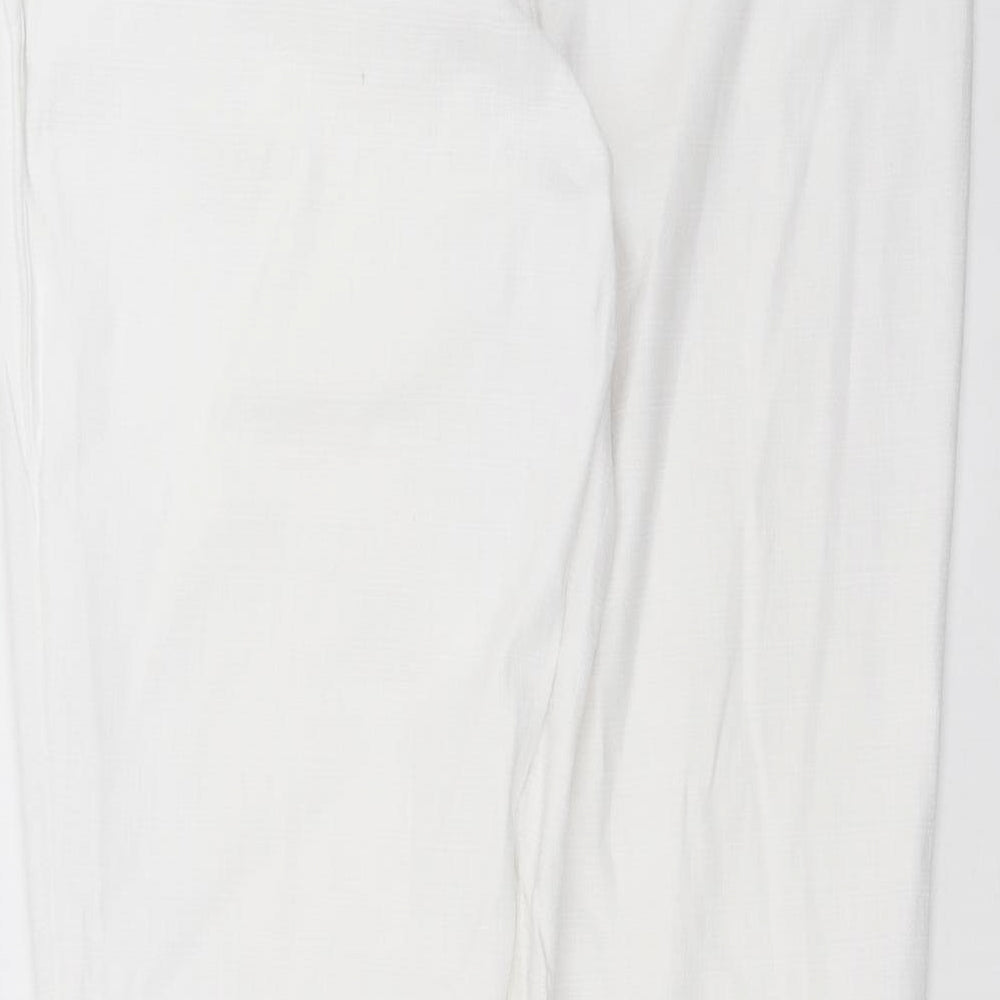 NEXT Womens White   Trousers  Size 14 L25 in