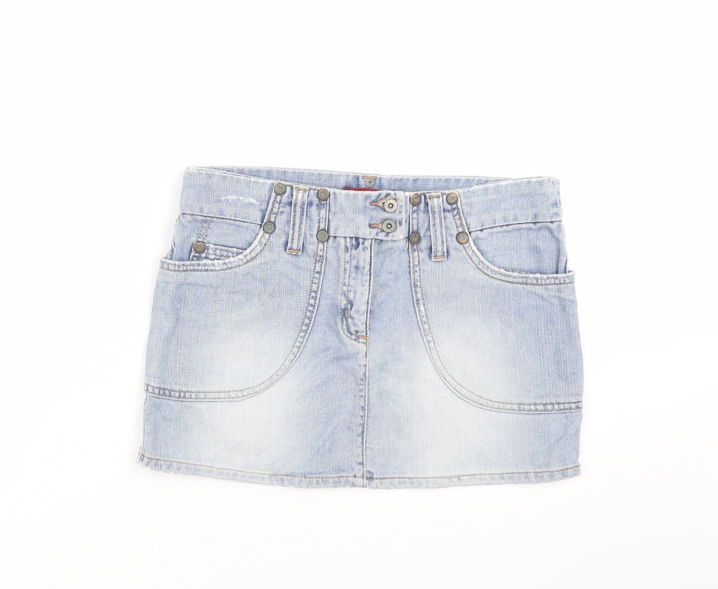 River Island Womens Blue  Denim Mini Skirt Size 8