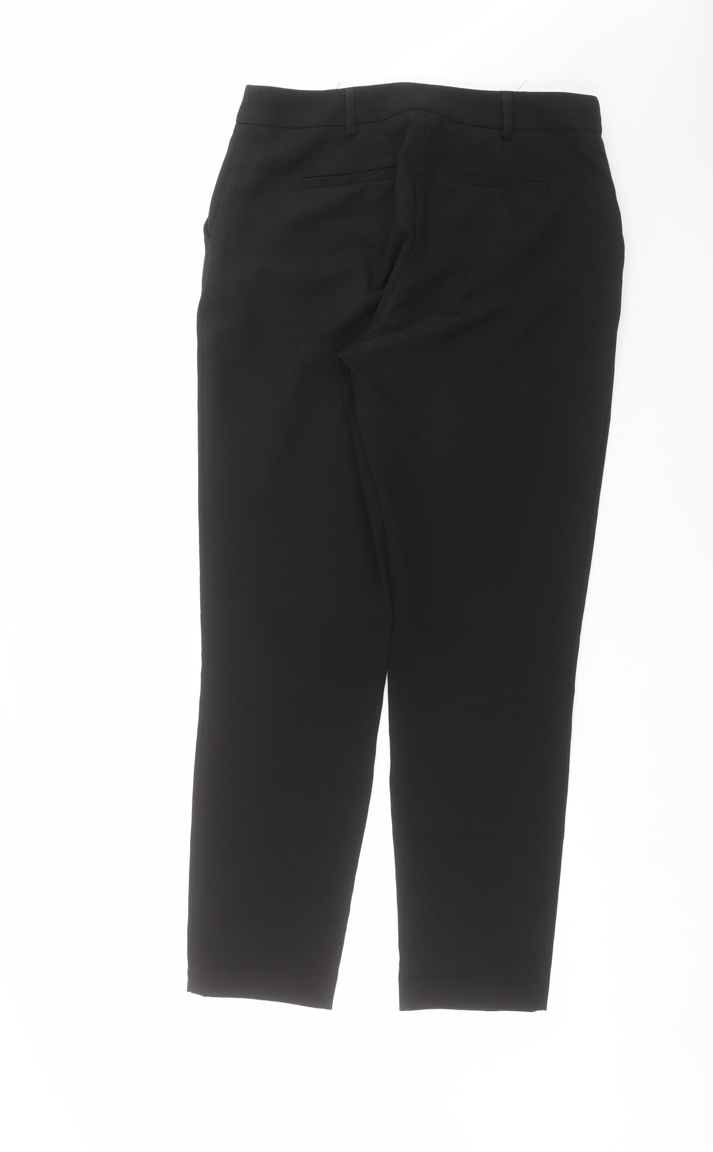 M&Co Womens Black   Trousers  Size 10 L28 in