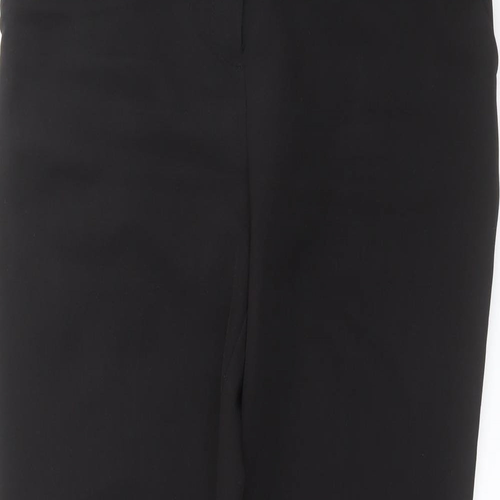 M&Co Womens Black   Trousers  Size 10 L28 in