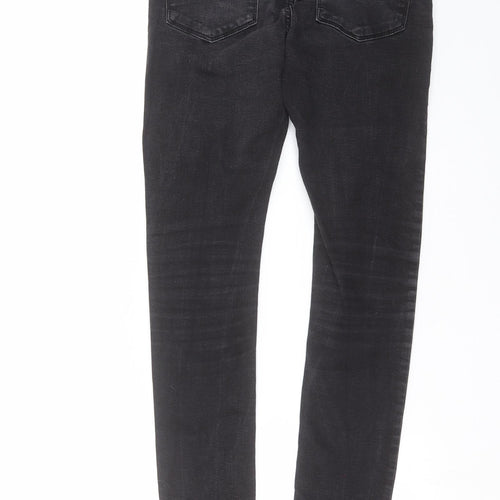 Topman Mens Grey  Denim Skinny Jeans Size 30 in L30 in - Spray On Skinny