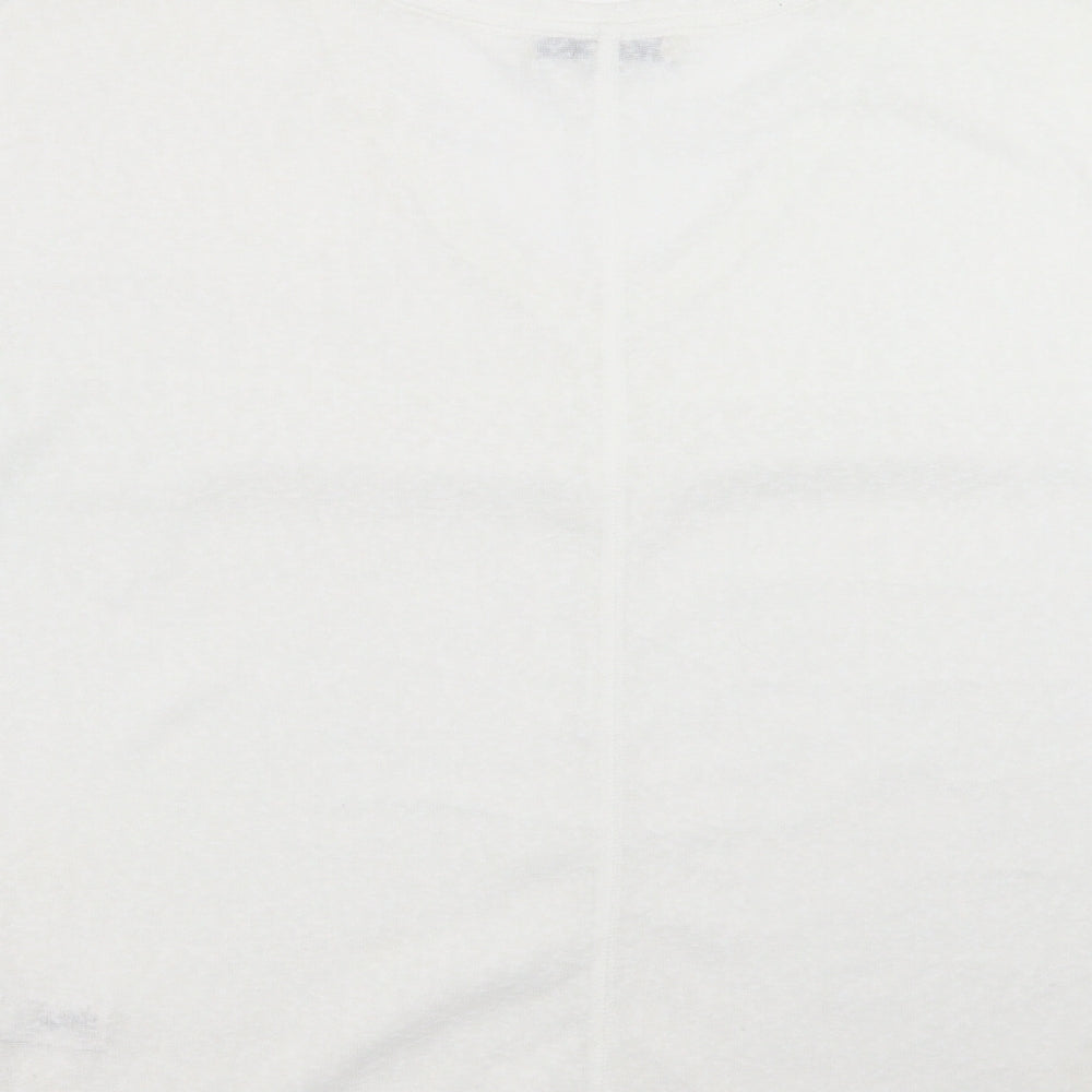 NEXT Womens White  Knit Pullover Jumper Size 12  - beaded