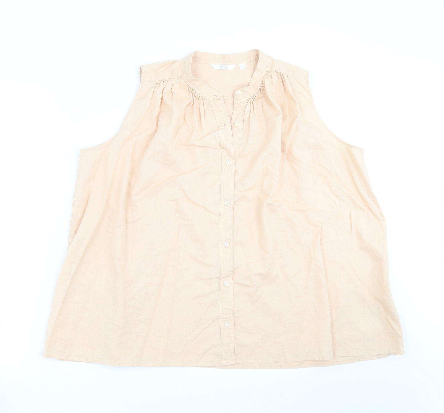 Uniqlo Womens Orange   Basic Blouse Size L  - Peach colour