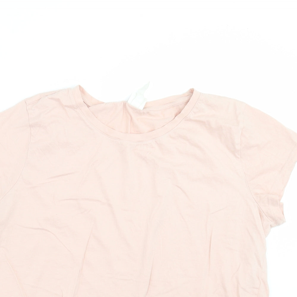 H&M Womens Pink   Basic T-Shirt Size L