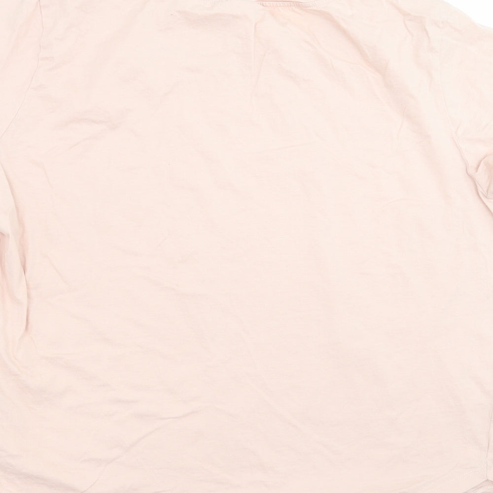 H&M Womens Pink   Basic T-Shirt Size L