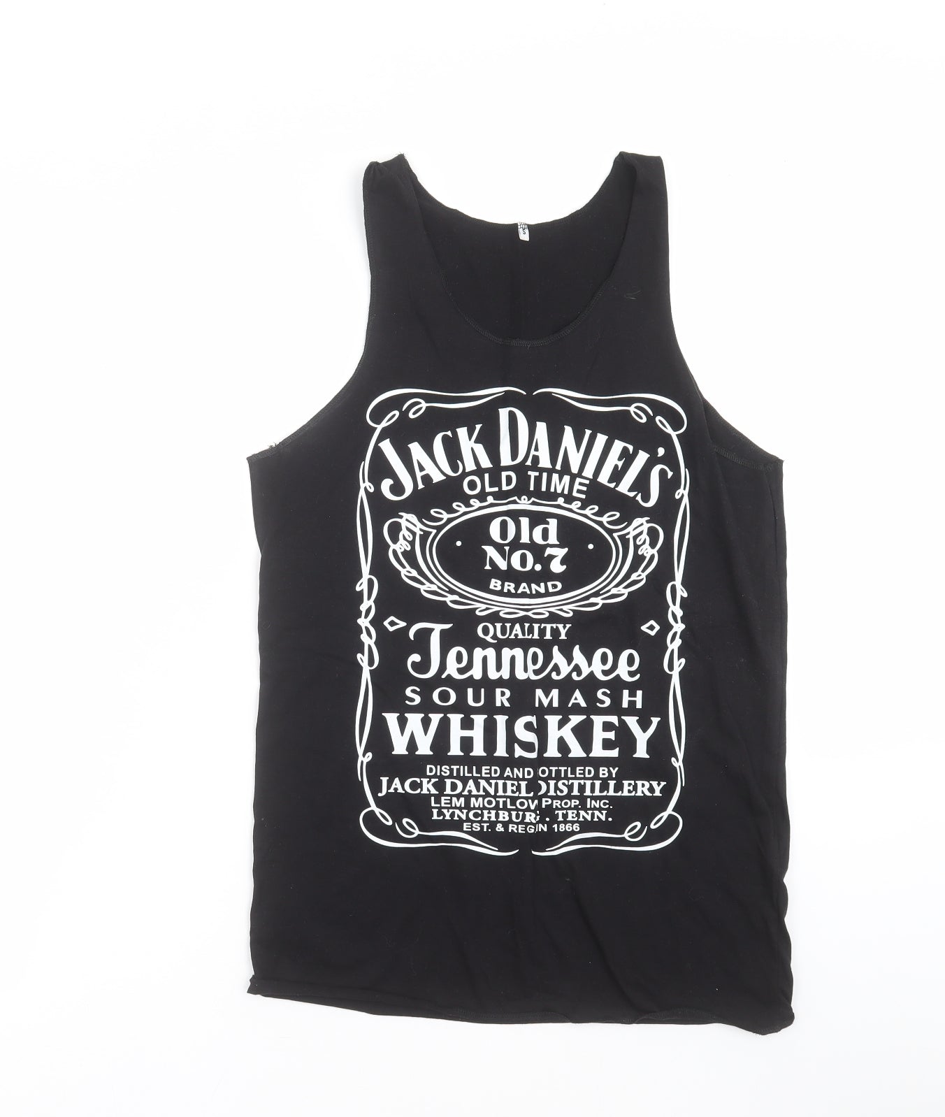 Preworn Mens Black    T-Shirt Size S  - Jack Daniels