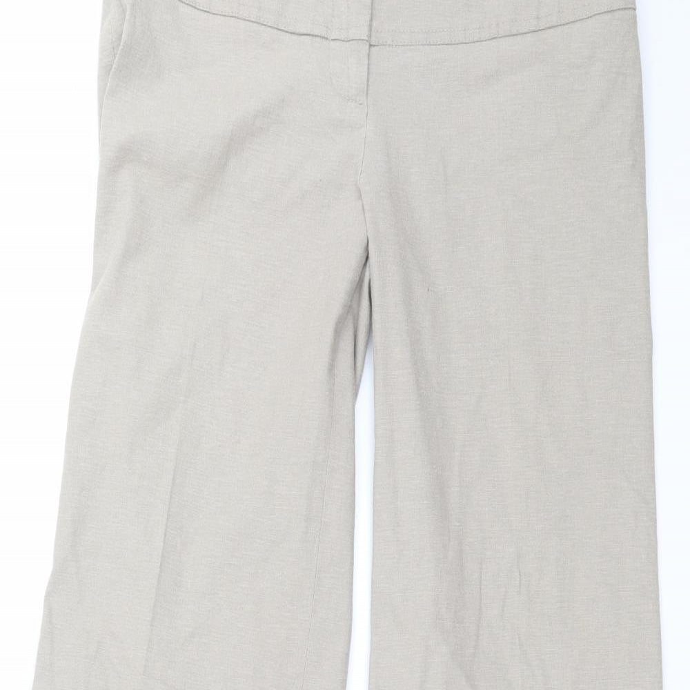 Kookai Womens Beige   Trousers  Size 8 L31 in