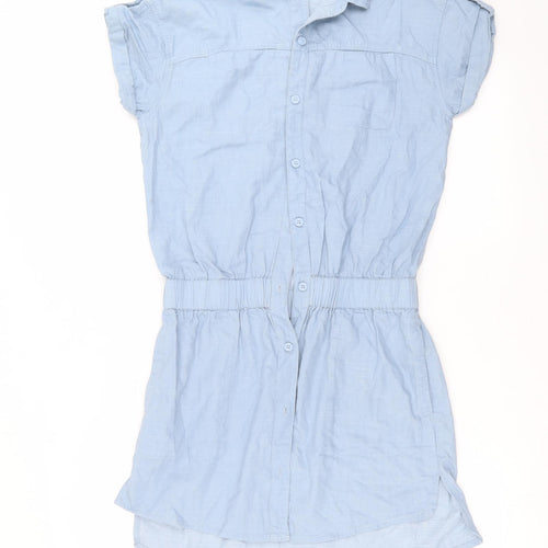 Bench Womens Blue  Denim Shirt Dress  Size S