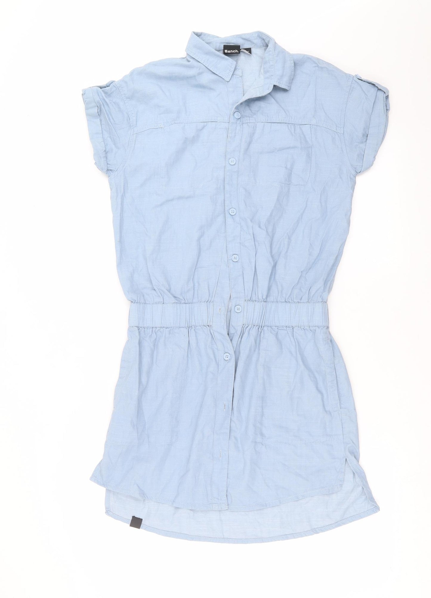Bench Womens Blue  Denim Shirt Dress  Size S