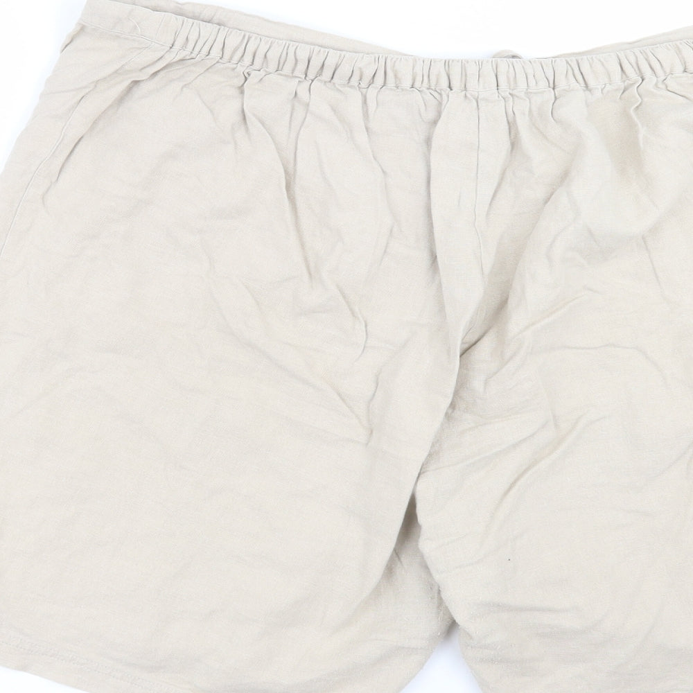 Evans Womens Beige   Chino Shorts Size 24