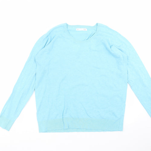 Sfera Womens Blue  Knit Pullover Jumper Size XL