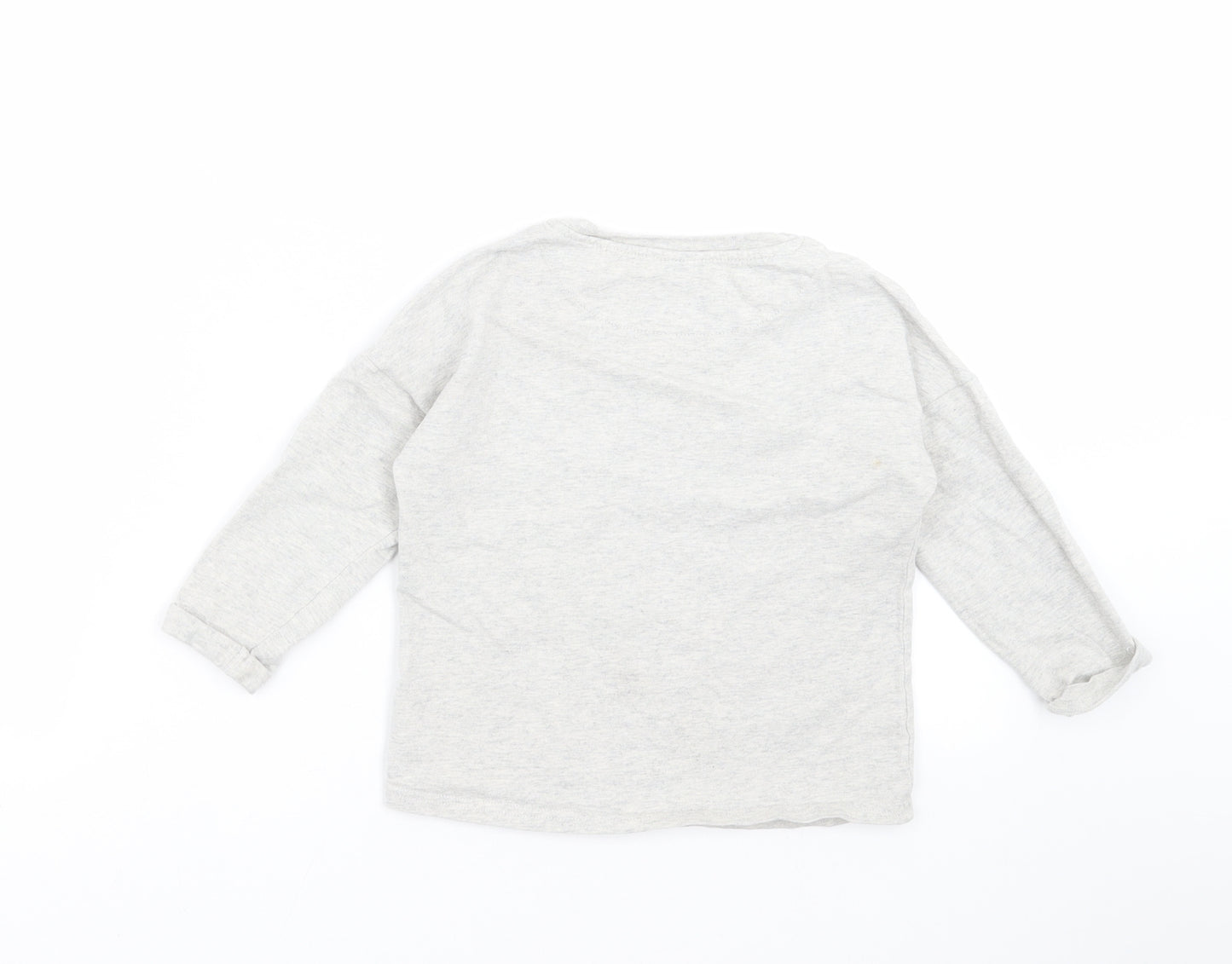 NEXT Girls Grey Solid  Top Pyjama Top Size 3 Years  - cat