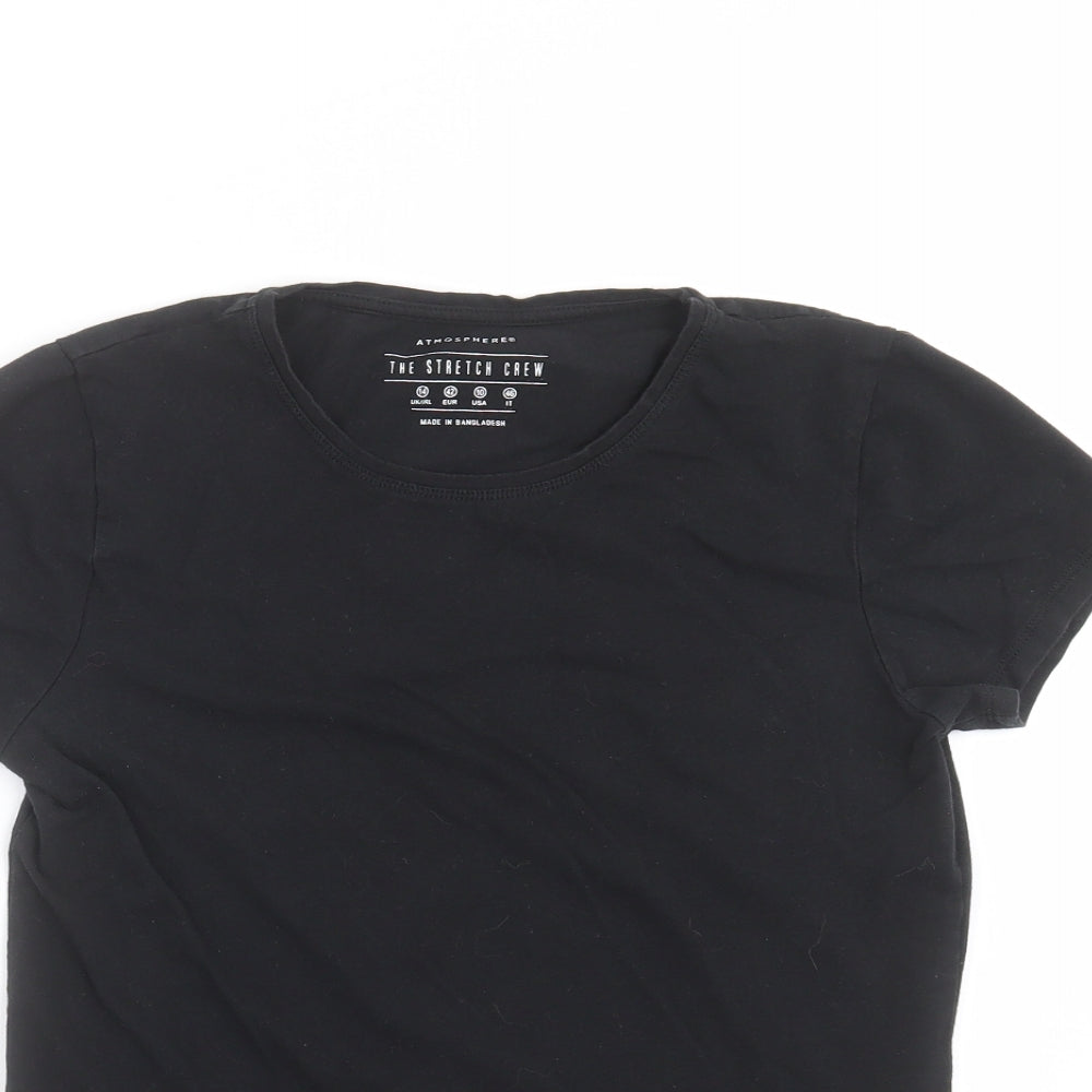 Primark Womens Black   Basic T-Shirt Size 14  - with stretch