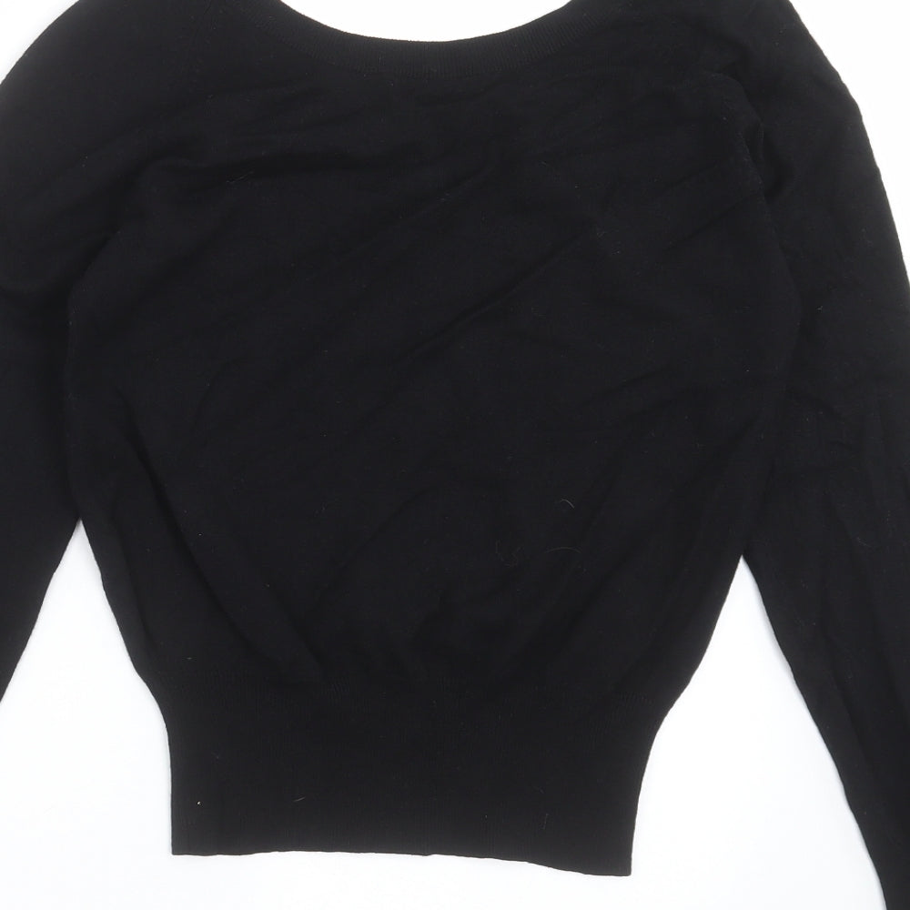 Marks and Spencer Womens Black  Knit Pullover Jumper Size 10