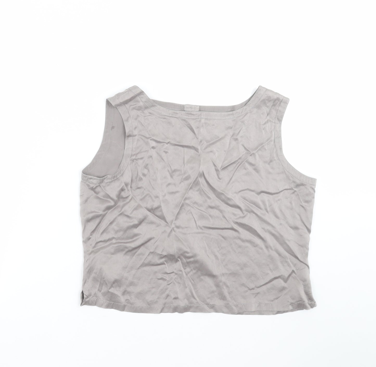 Marks and Spencer Womens Grey   Basic Blouse Size 14