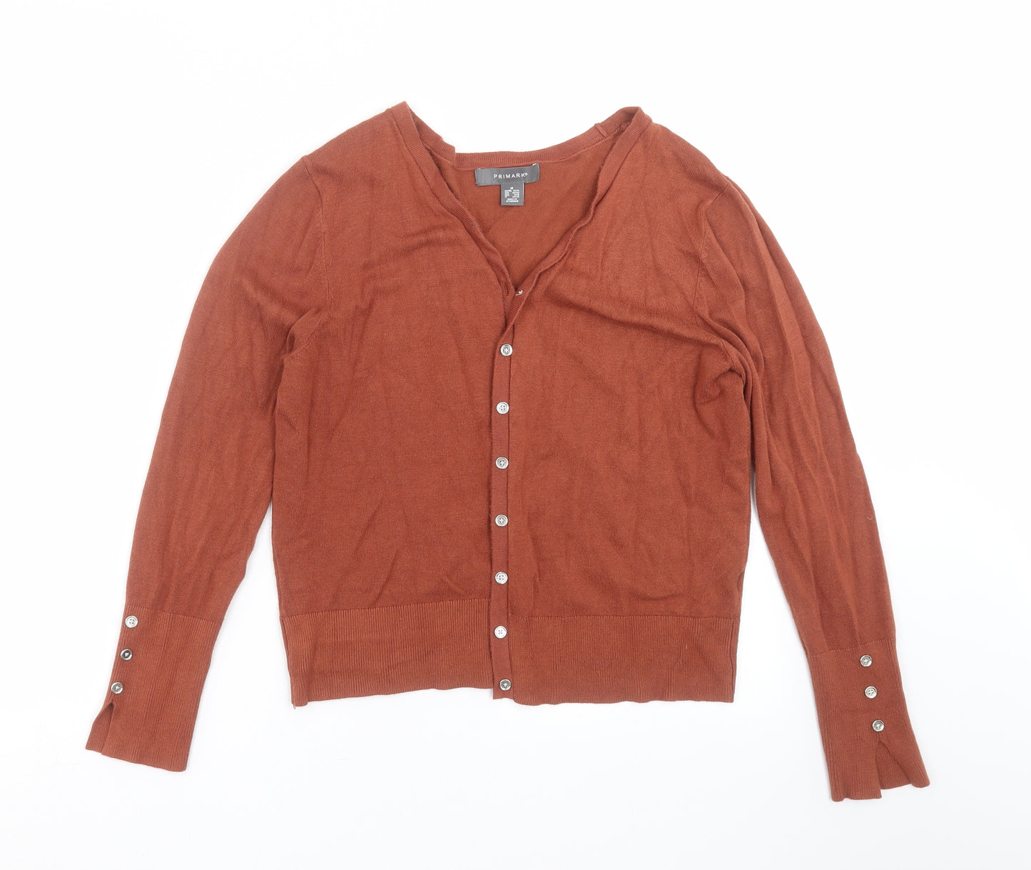 Primark Womens Brown  Knit Cardigan Jumper Size M